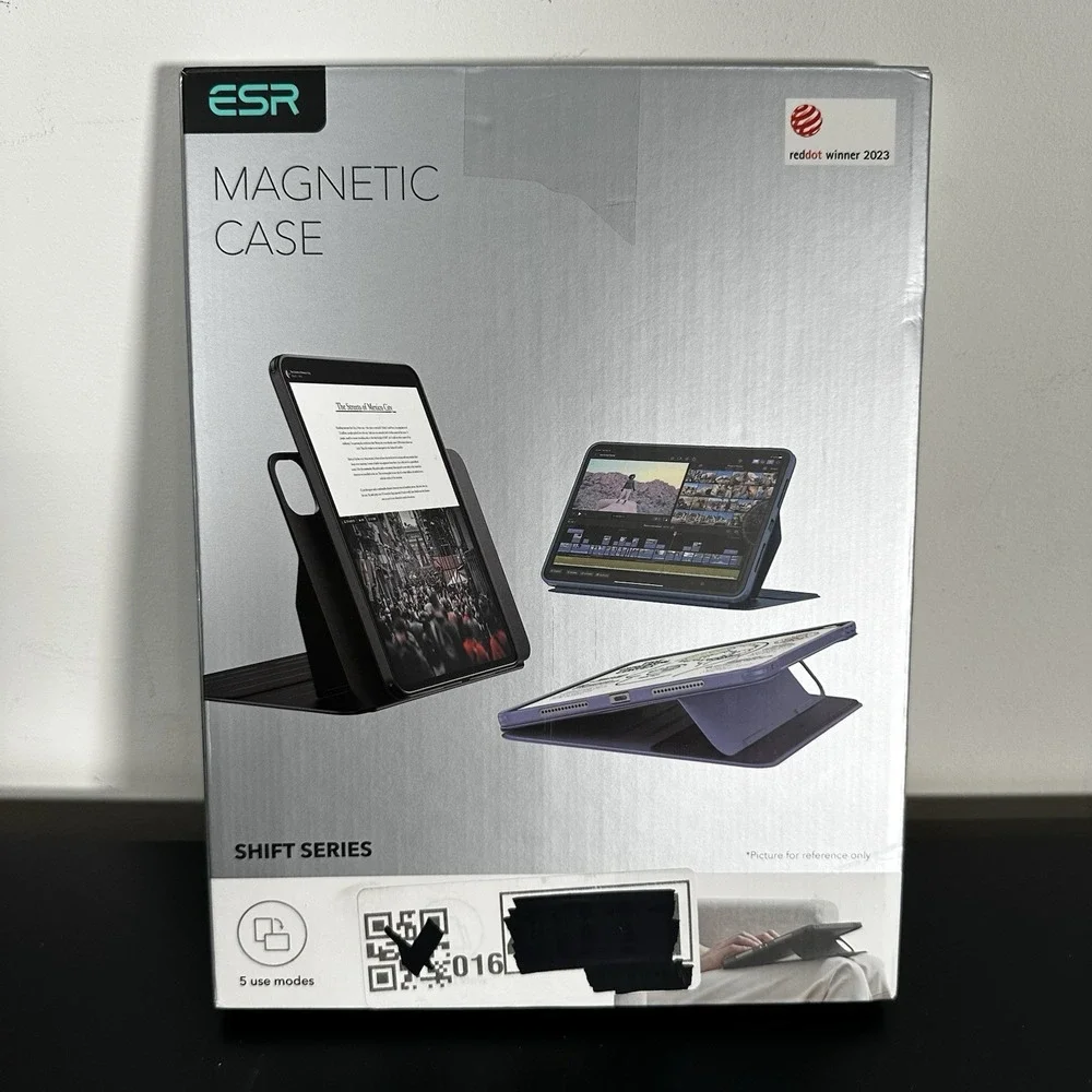 ESR iPad Air 11 Inch M4 M2 Case Magnetic Removable Stand Black Minimalist Tech